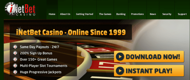 $10 Free At iNetBet Casino