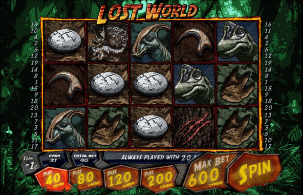 Play Lost World Online Video Slot For Free