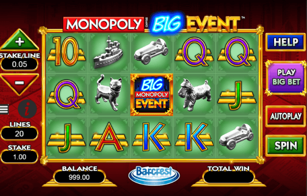 Play Monopoly Big Event Online Slot For Free