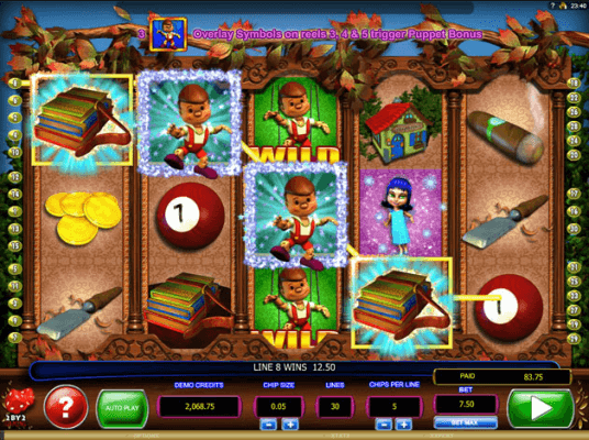 Play Pinocchios Fortune Online Video Slot For Free
