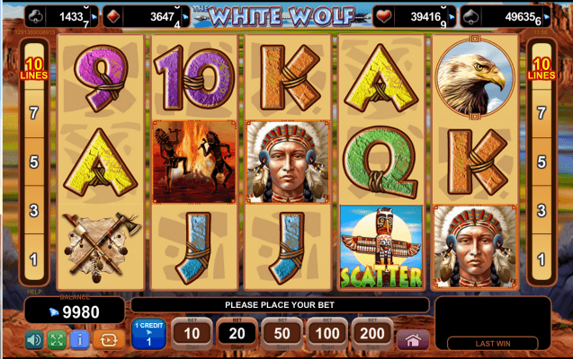 Play White Wolf EGT online video slot for free