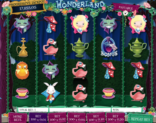 Play Wonderland Online Video Slot For Free