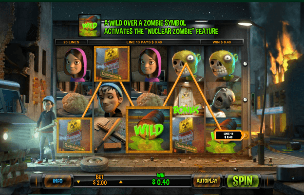 Play Zombie Rush Online Video Slot For Free