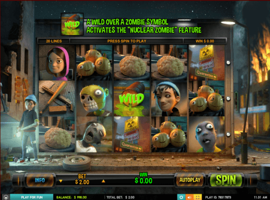 PLay Zombie Rush Slot For Free