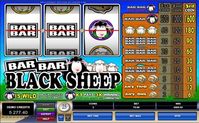 Bar Bar Black Sheep Video Slot