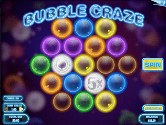 Play Bubble Craze Online Slot