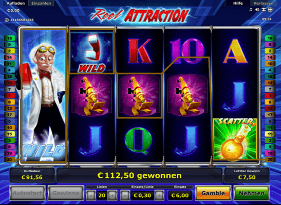 Play Reel Attraction Online Video Slot For Free