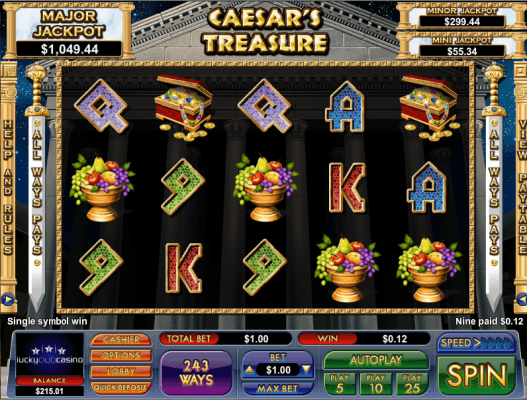 Play Caesars Treasure Online Slot For Free