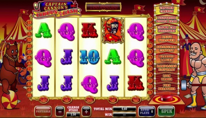 Captain Cannon's Circus of Cash Video Slotlay Captain Cannon's Circus of Cash Video Slot Online For Free