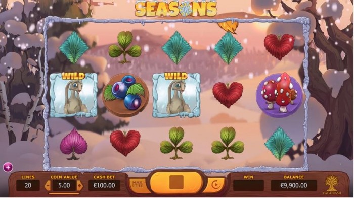 Play Seasons Video Slot For Free