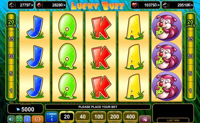 Play Lucky Buzz Online Video Slot For Free