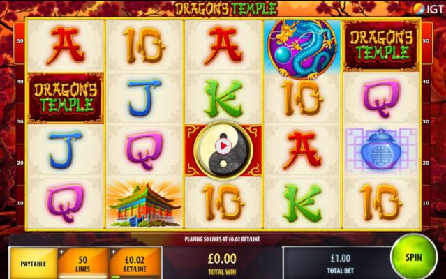 PLay Dragon's Temple Online Slot For Free