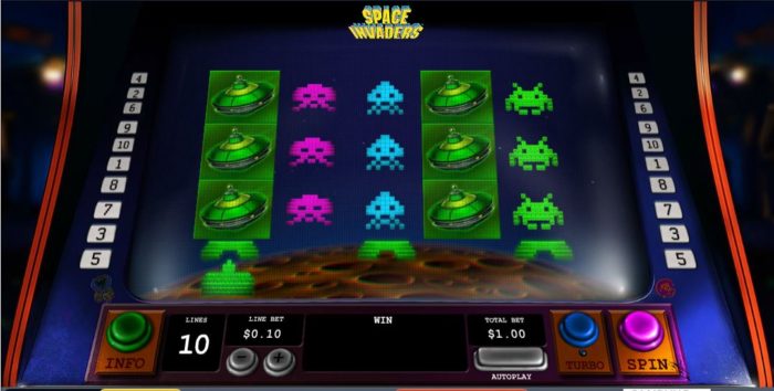 Play Space Invaders Online Video Slot For Free